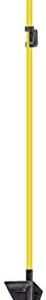 VOSS.farming 10x Fiberglaspfähle 112cm - Gelbe Zaunpfähle für Hundezaun mit extra langer Spitze & Trittstufe für stabile