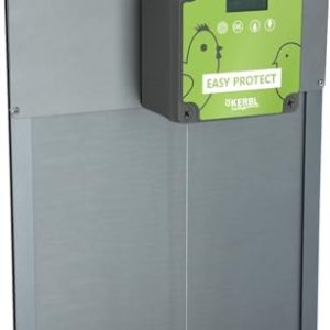 Kerbl Automatische Hühnertür EasyProtect mit Lichtsensor, 32,5 x 58 cm, flexibel im Betrieb für den perfekten Hühnerausl