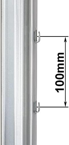 VOSS.farming Z-Profil Pfosten 2m verzinkt – Ideal für Forstzaun und Wildzaun Schutz