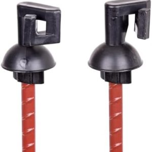 VOSS.farming 25x Metall Weidezaunpfahl 107cm oval, pulverbeschichtet, robust für stabile Zäune