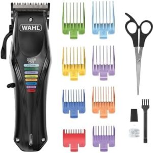 WAHL Animal Color Pro - Wiederaufladbare Tierschermaschine für geräuschlose Vollhaarpflege bei Hunden, mit farbcodierten