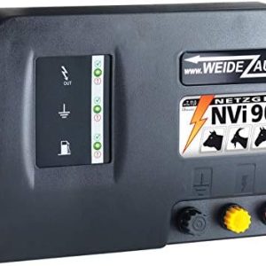 VOSS.farming Elektrozaungerät „NVI 9000“ 230V – 11 Joule, stark für Weidezaun mit Anschlussmöglichkeiten für Pferde und