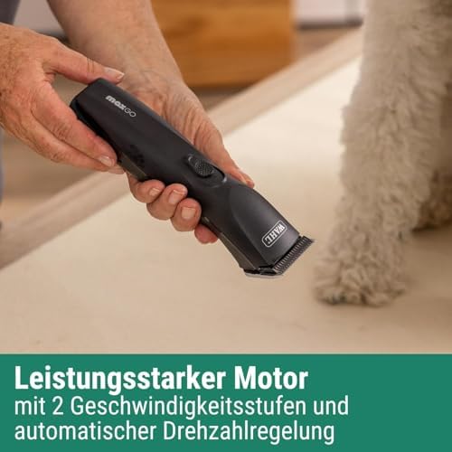 Agrarzone Max Go Hundeschermaschine – Leistungsstarke Akku Haarschneidemaschine für lange Haare – 180 Min Laufzeit, idea