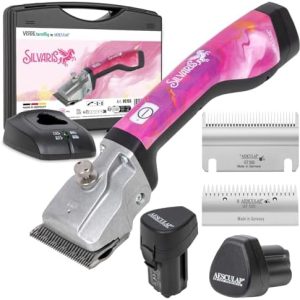 VOSS.farming Akku-Pferdeschermaschine Silvaris von Aesculap – Leistungsstark mit 2 Akkus für ein müheloses Scheren im St