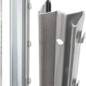 VOSS.farming Z-Profil Pfosten 2m verzinkt – Ideal für Forstzaun und Wildzaun Schutz