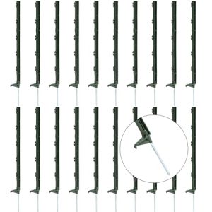 Agrarzone Eco Kunststoff Weidezaunpfähle 70cm - Robuster Fiberglaspfahl für Hühner- und Gartenzaun