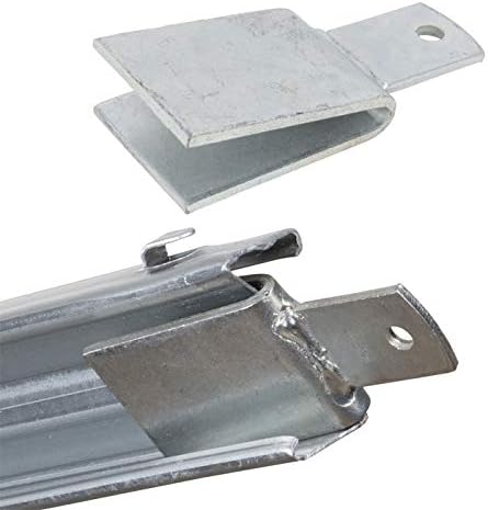 VOSS.farming Z-Profil Pfosten 2m verzinkt – Ideal für Forstzaun und Wildzaun Schutz