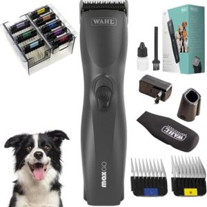 Agrarzone Max Go Hundeschermaschine – Leistungsstarke Akku Haarschneidemaschine für lange Haare – 180 Min Laufzeit, idea