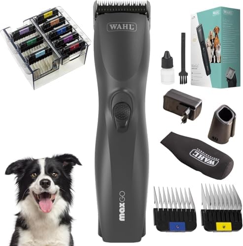 Agrarzone Max Go Hundeschermaschine – Leistungsstarke Akku Haarschneidemaschine für lange Haare – 180 Min Laufzeit, idea