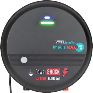 VOSS.farming Impuls MAX MV125 - 230V Weidezaungerät bis 12,5 kV für Rinder, Ziegen & Schafe