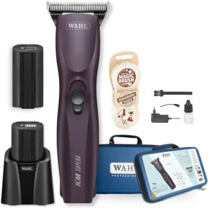 Agrarzone KM Supera Pferdeschermaschine - Leistungsstark mit 2 Akkus & Bürste - Perfekt für den Stall!