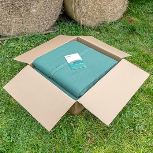 VOSS.farming Heuvlies 9,8 x 6m - Idealer Strohvlies Schutz für Rundballen, 140g/m² Qualität