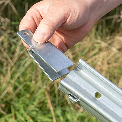 VOSS.farming Z-Profil Pfosten 2m verzinkt – Ideal für Forstzaun und Wildzaun Schutz