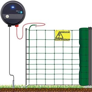 VOSS.farming Hundezaun Starterset – Fertiges Elektronetz für sichere Garteneinrichtungen und Hobbyzäune