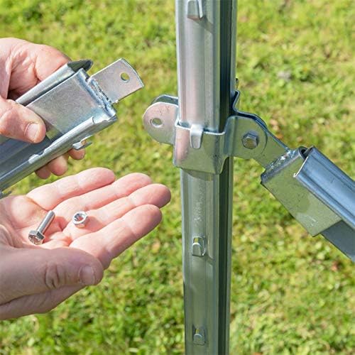 VOSS.farming Z-Profil Pfosten 2m verzinkt – Ideal für Forstzaun und Wildzaun Schutz