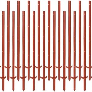 VOSS.farming Set Winkelstahlpfahl 115cm, 3 mm - 20x robuste Pfähle für Garten & Landwirtschaft