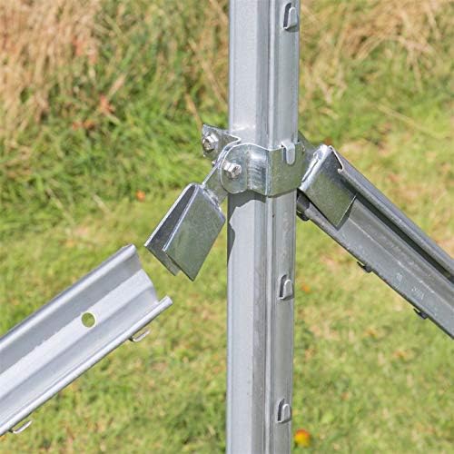 VOSS.farming Z-Profil Pfosten 2m verzinkt – Ideal für Forstzaun und Wildzaun Schutz