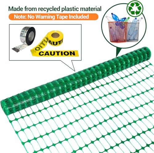 Ohuhu 30m mobiler Begrenzungszaun für Hunde – Engmaschiger Steckzaun, ideal für Garten und Hof, 1m hoch mit 25 Pfählen,