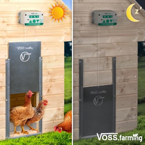 VOSS.farming ChickenFriend Easy: Automatische Hühnertür für den Stall – Smart & Praktisch!