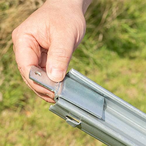 VOSS.farming Z-Profil Pfosten 2m verzinkt – Ideal für Forstzaun und Wildzaun Schutz