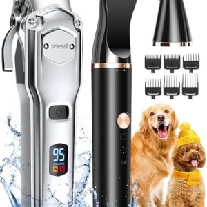 oneisall 3 in 1 Hundehaarschneidemaschine – Profi Set für dickes Fell, leise & effizient für Haustiere zuhause