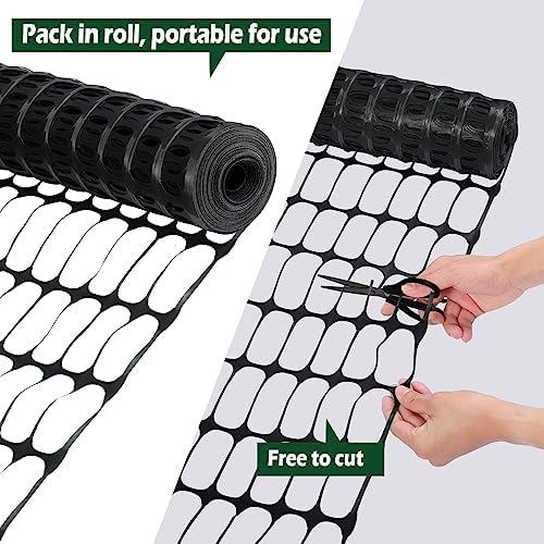 Ohuhu 30m mobiler Begrenzungszaun für Hunde – Engmaschiger Steckzaun, ideal für Garten und Hof, 1m hoch mit 25 Pfählen,