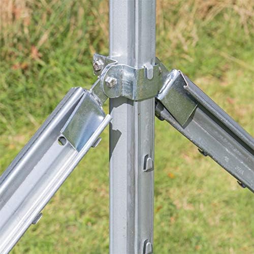 VOSS.farming Z-Profil Pfosten 2m verzinkt – Ideal für Forstzaun und Wildzaun Schutz