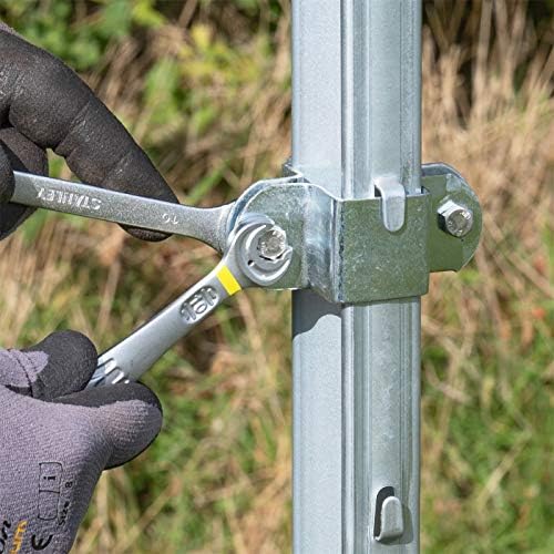 VOSS.farming Z-Profil Pfosten 2m verzinkt – Ideal für Forstzaun und Wildzaun Schutz