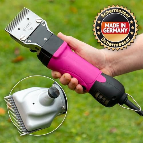 VOSS.farming easyCUT Pro Pferdeschermaschine Pink - Effizientes Schermesser Set für müheloses Pferdescheren