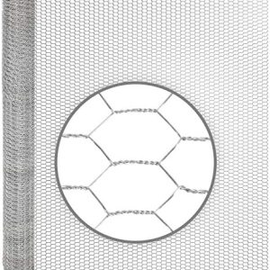 VOSS.farming Hühnerdraht 10m x 100cm - Verzinktes Maschendraht für sicheren Gartenzaun